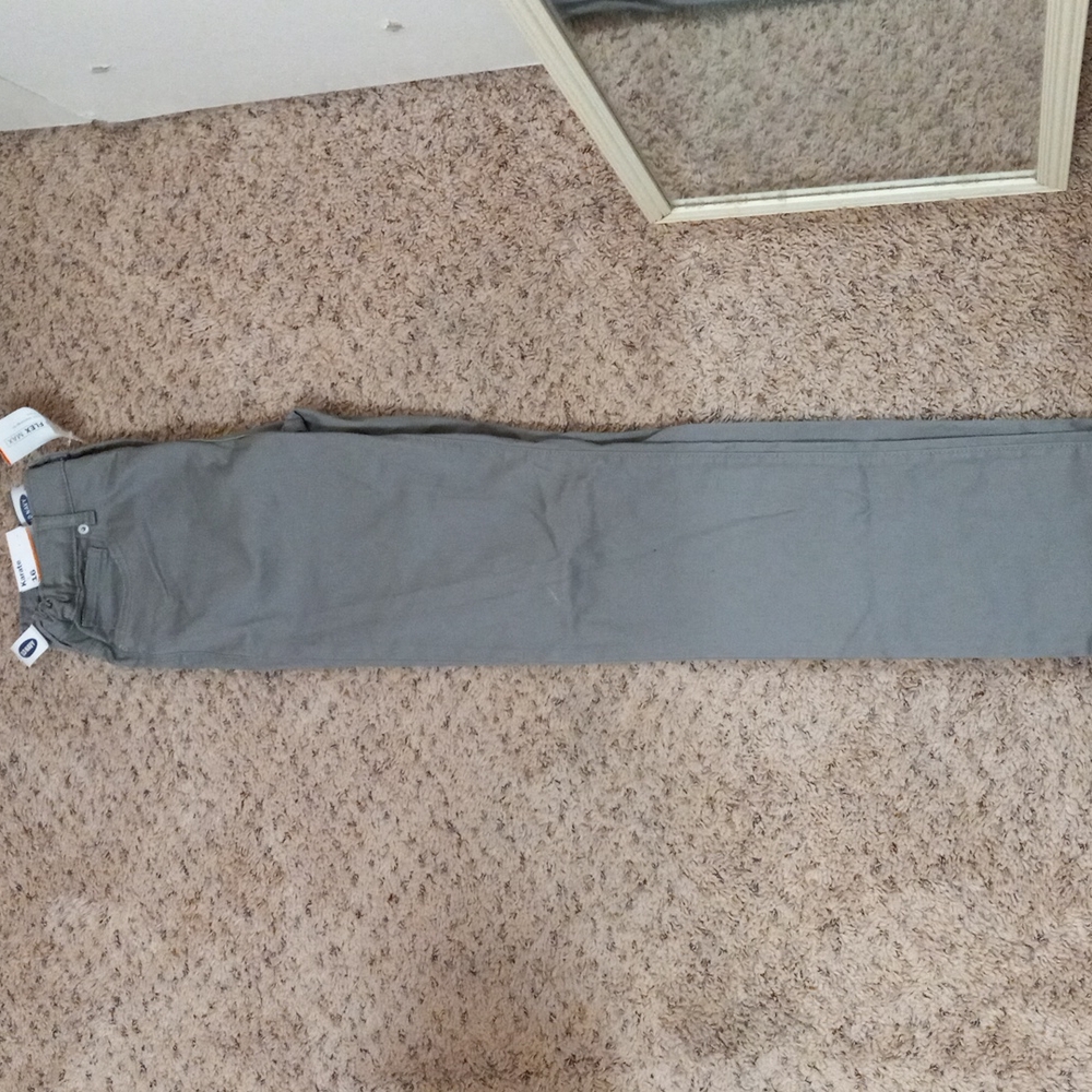 Gray flexible karate slim fit pants